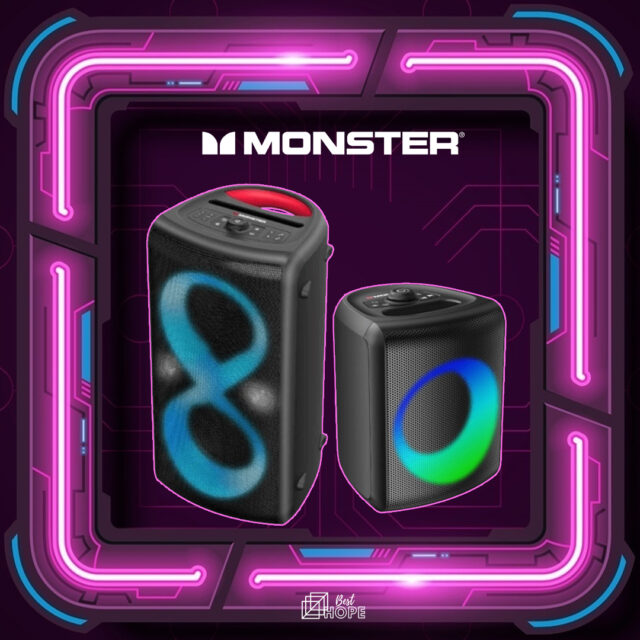 MONSTER 派對藍牙音箱
強勁BASS BOOTER音效 RGB 幻彩燈 TWS雙機立體聲，加上防水設計非常適合派對戶外活動，必定為你的派對活動添加氣氛！

// Monster Musicbox MS22150 \\
藍牙 V5.3/microSD卡/USB播放音樂
bass boost 配合 40W 揚聲器輸出
可接駁有線mic麥克風
RGB 彩色燈光效果
IPX5防水功能

// Monster Cycle Plus MS22120 \\
藍牙 V5.3/microSD卡/USB播放音樂
bass boost 配合 120W 揚聲器輸出
可接駁有線mic麥克風
可接入吉他輸出
RGB 彩色燈光效果
IPX4防水功能
機背附開瓶器

銷售點YOHO友和優先上架！
https://www.yohohongkong.com/zh-hk/product/130592

https://www.yohohongkong.com/zh-hk/product/130593

#monsteraudio #monsterhk #monster #魔聲 #魔聲耳機 #besthopeltd #besthope