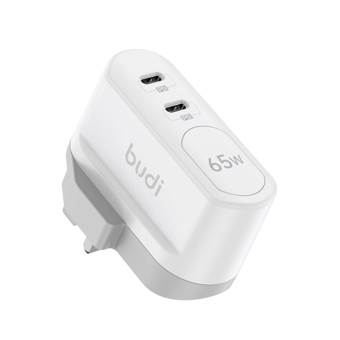 budi AC326RUW 2位 65W USB-C PD 氮化鎵 GaN 壁式高速充電器：圖片 5