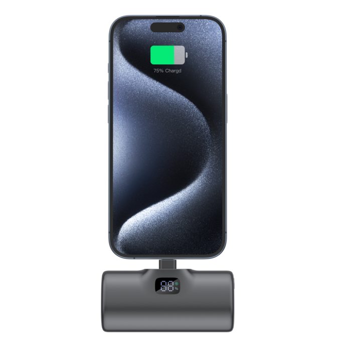budi 5000mAh PD20W TYPE C 直插式快速充電膠囊 兩色可選  PB082TB PB082TW：圖片 2