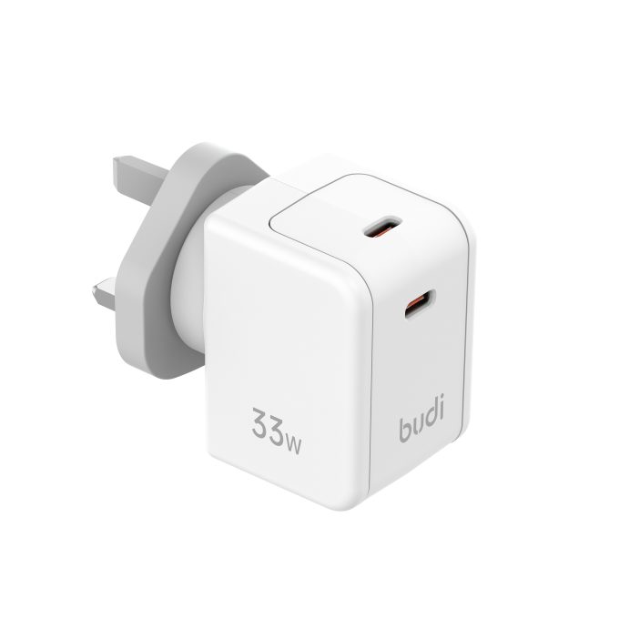 budi 2端口 33w PD3.0 快速充電器 AC351UW