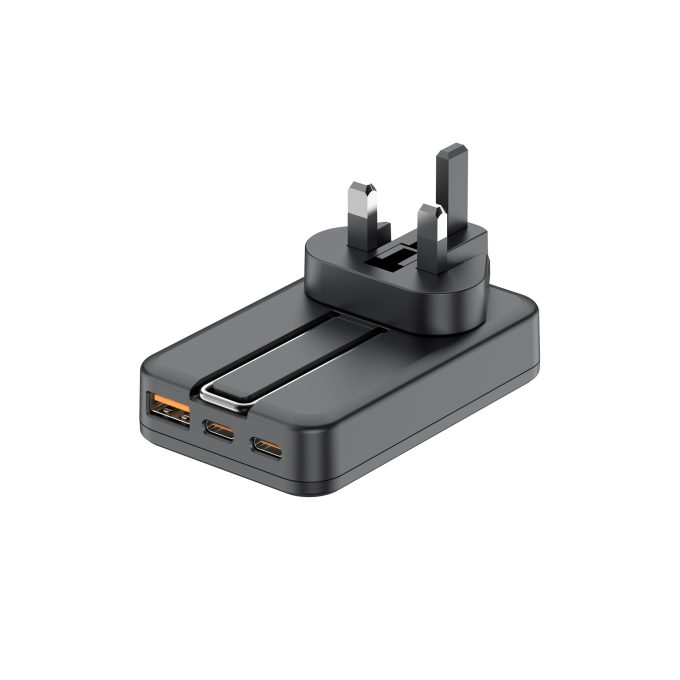 budi 3位 USB 五合一 無線PD QC 旅行快速充電器 AC336WSB：圖片 4