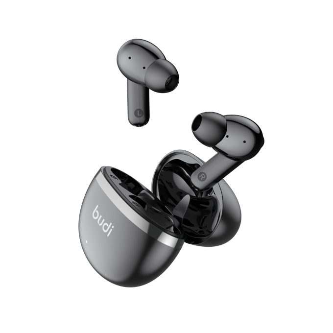 budi ANC+ENC Dual Microphone Noise Reduction True Wireless Bluetooth Headphones Black EP07B - Image 6