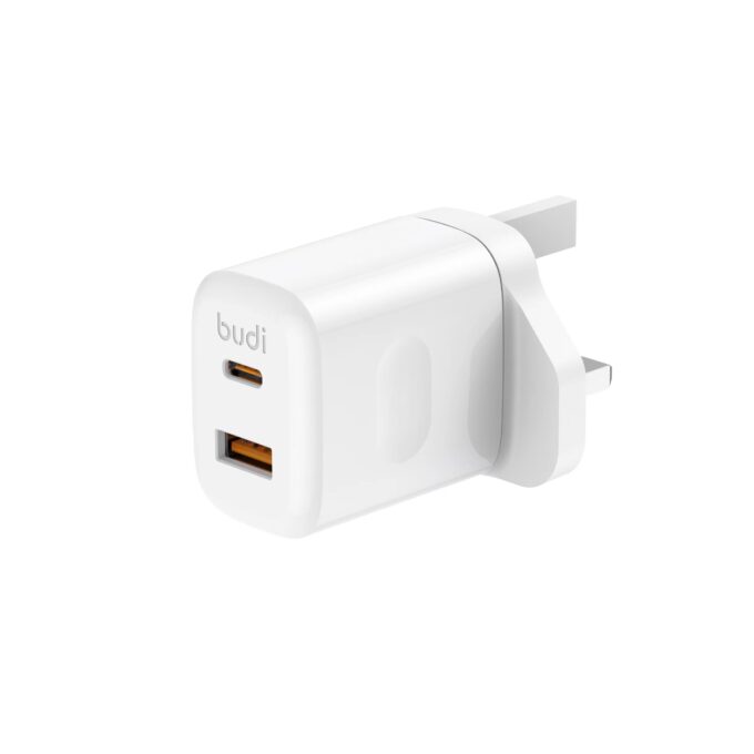 budi 2位USB PD30W PD QC 快速充電器附65WTYPE-C線套裝 AC306UTTW30：圖片 3