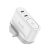 budi 2-port PD40W night light 2in1 folding plug fast charger AC326DUW - Image 5