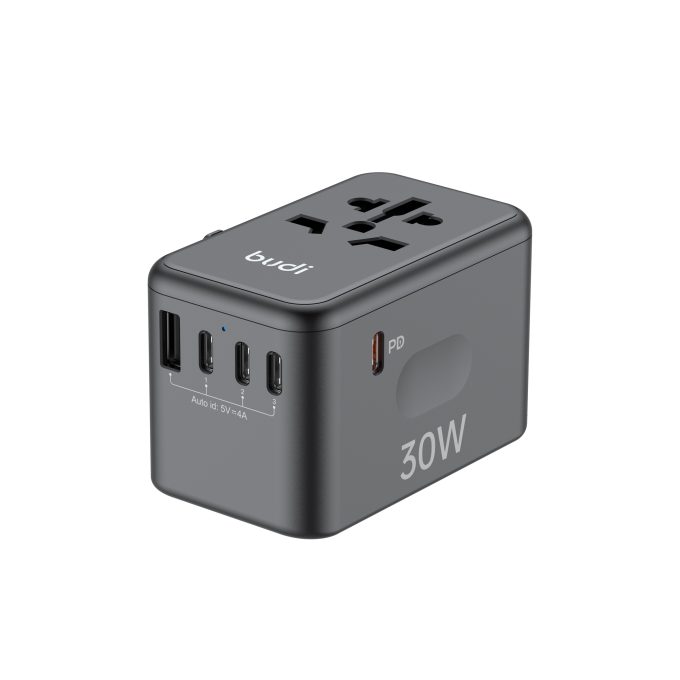 budi 5端口 USB 30W 充電旅行轉換器 AC355B30