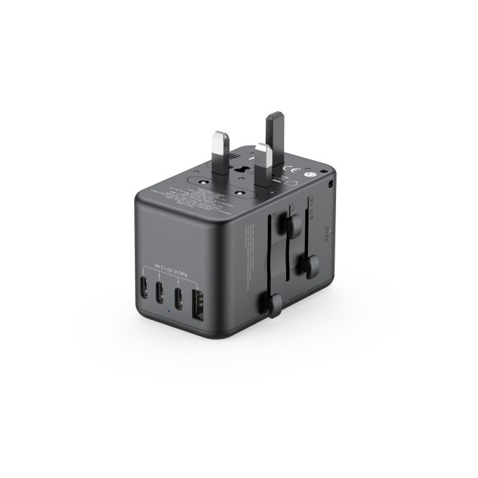 budi 5端口 USB 65W GAN氮化鎵充電旅行轉換器 AC355B65：圖片 3