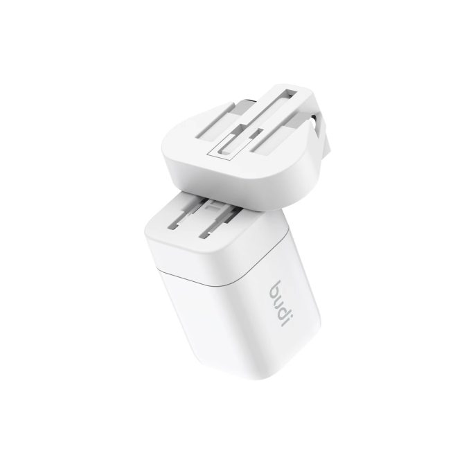 budi 2位 USB 33W GaN 氮化鎵 旅行高速充電器 AC016RSW：圖片 6