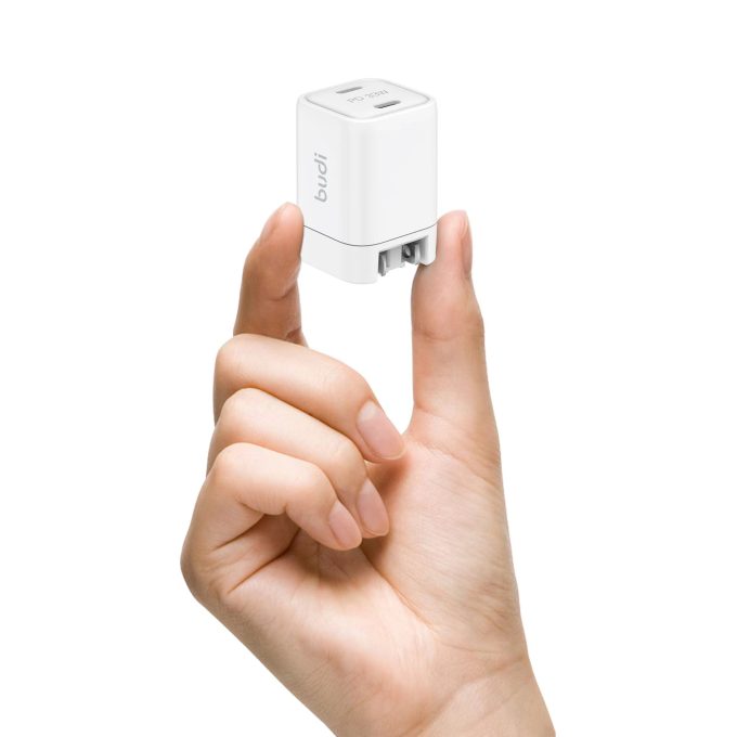 budi 2位 USB 33W GaN 氮化鎵 旅行高速充電器 AC016RSW：圖片 3