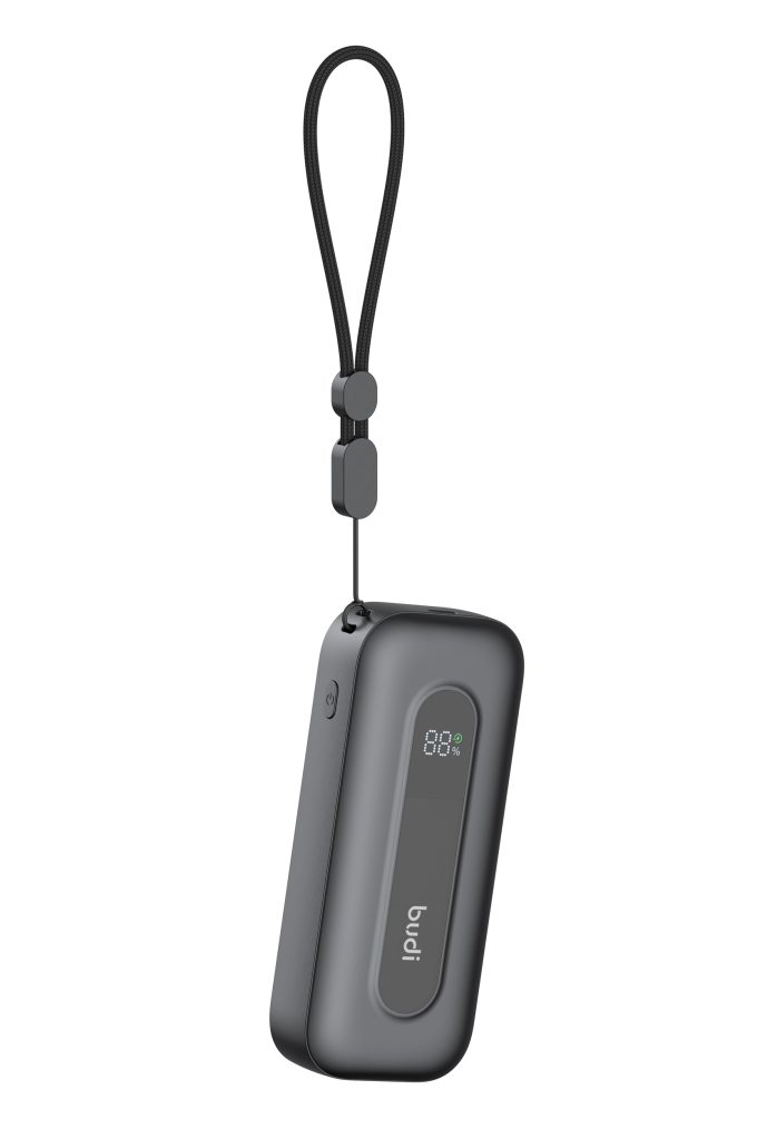budi 10000mAh 內置雙向Type-C線 PD QC SCP 流動充電器 PB808B 黑色：圖片 4