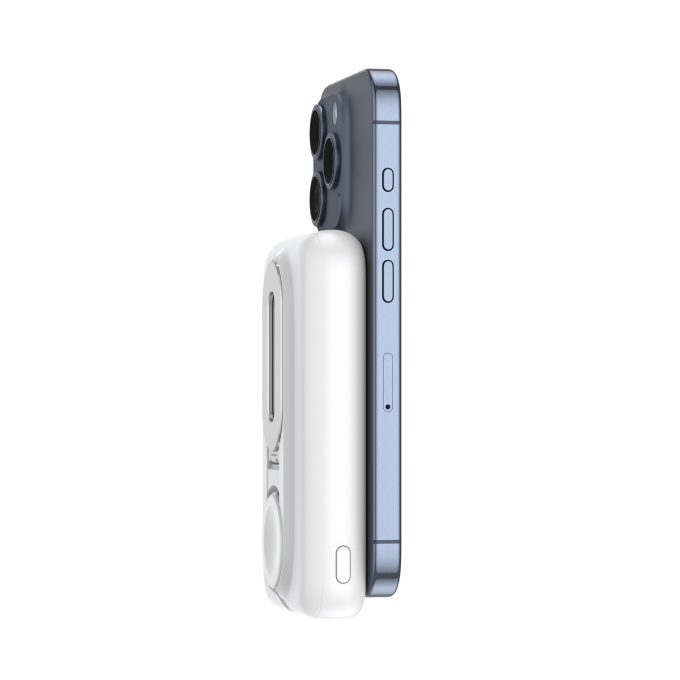 budi 10000mAh  PD QC 錶充 磁吸無線充 三合一流動充電器 PB806W 白色：圖片 9