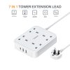 TESSAN 3端口USB+4位英規拖板 2米線長 TS-202-C：圖片 2