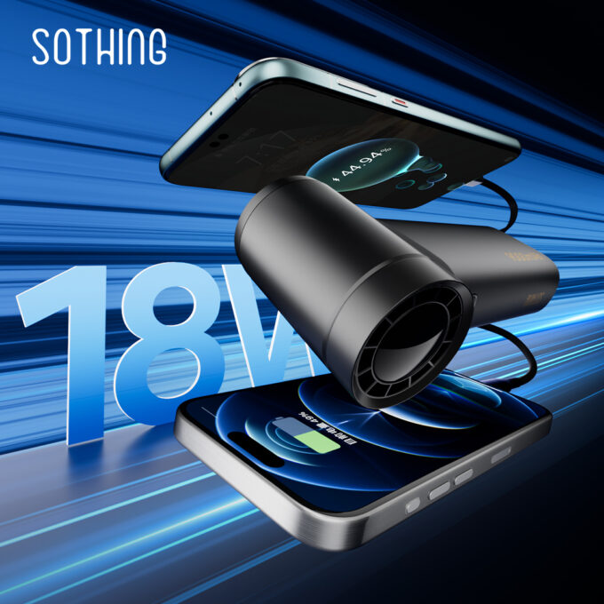 SOTHING 向物 流動電源高速手提風扇 引擎power DSHJ-S-2424 (黑白兩色可選)：圖片 4