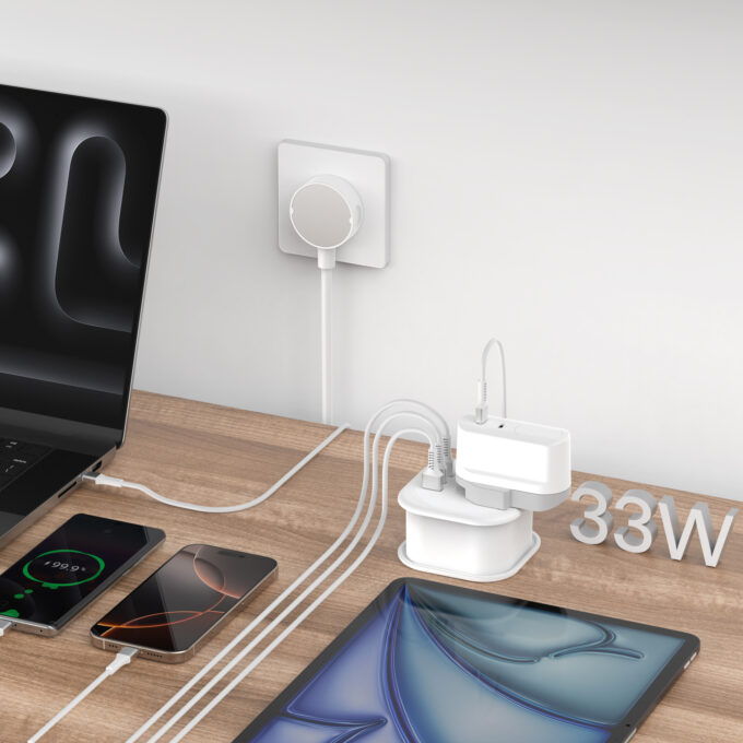 budi 1-Socket AC with 3-Port PD QC Fast Charging Power Strip AC307UW - Image 11