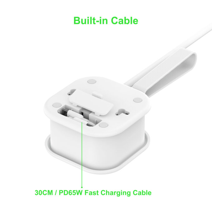 budi 1-Socket AC with 3-Port PD QC Fast Charging Power Strip AC307UW - Image 3